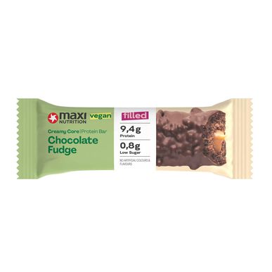 Maxi Nutrition Fudge Creamy Core veganiškas šokolado batonėlis 45 g 45 g