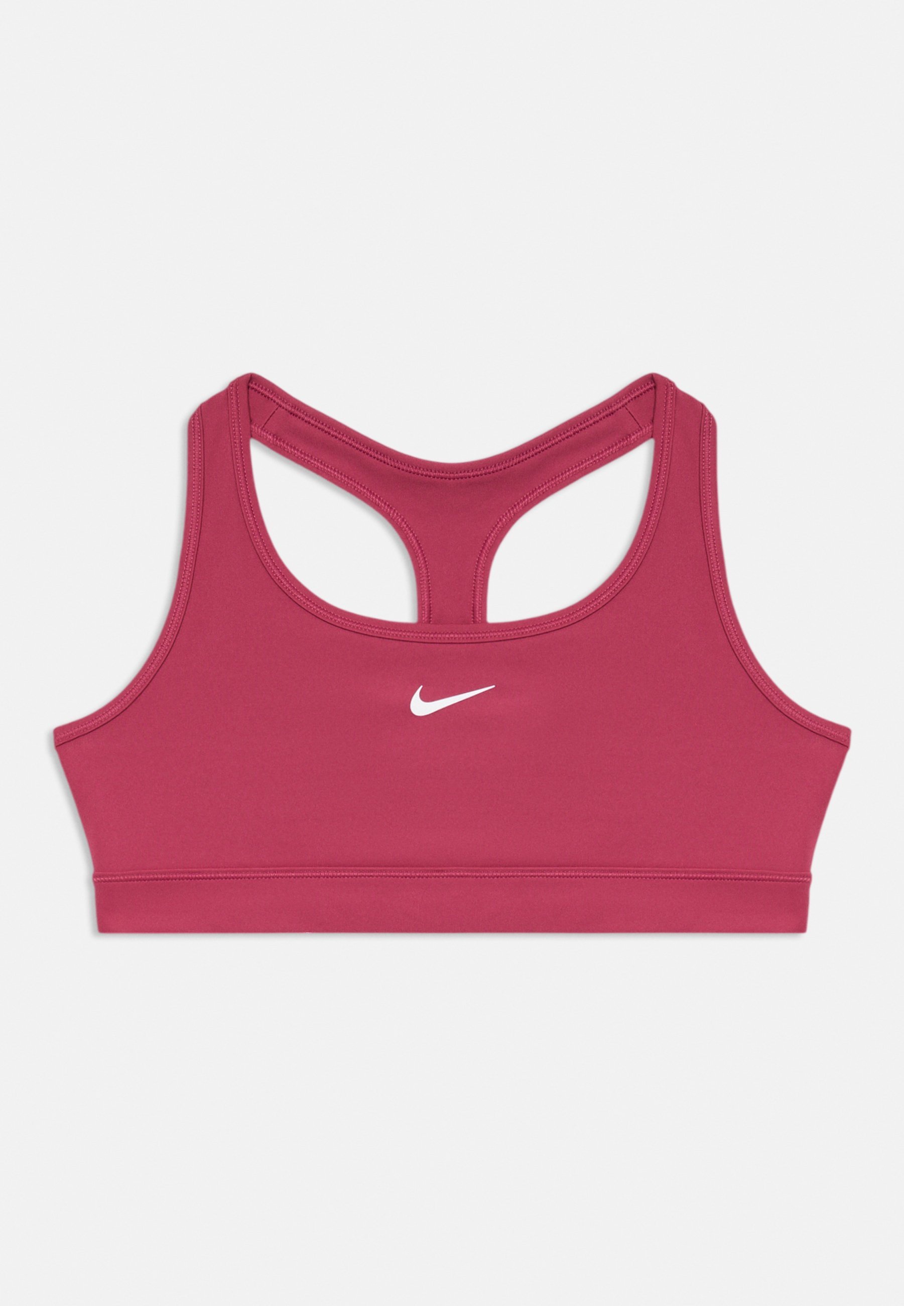 Nike Performance DRY FIT BRA – Sport-BH – Süße Rote Bete/Weiß