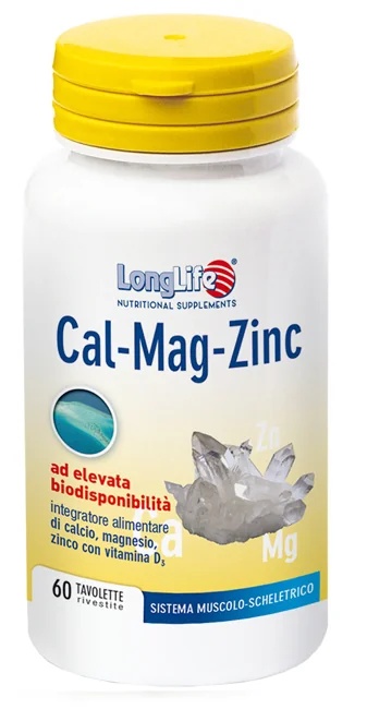 LONG LIFE Longlife Cal Mag Zink Botsupplement 60 Tabletten Botgezondheid