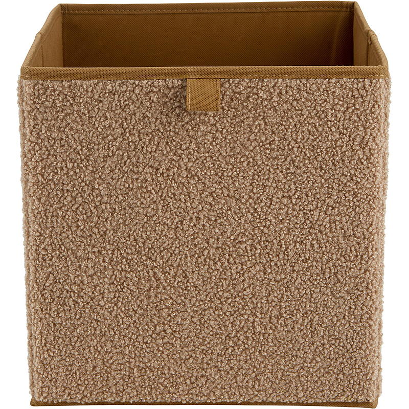 Hjem Sammenleggbar eske 2-pakning 27x27 cm beige Teddy