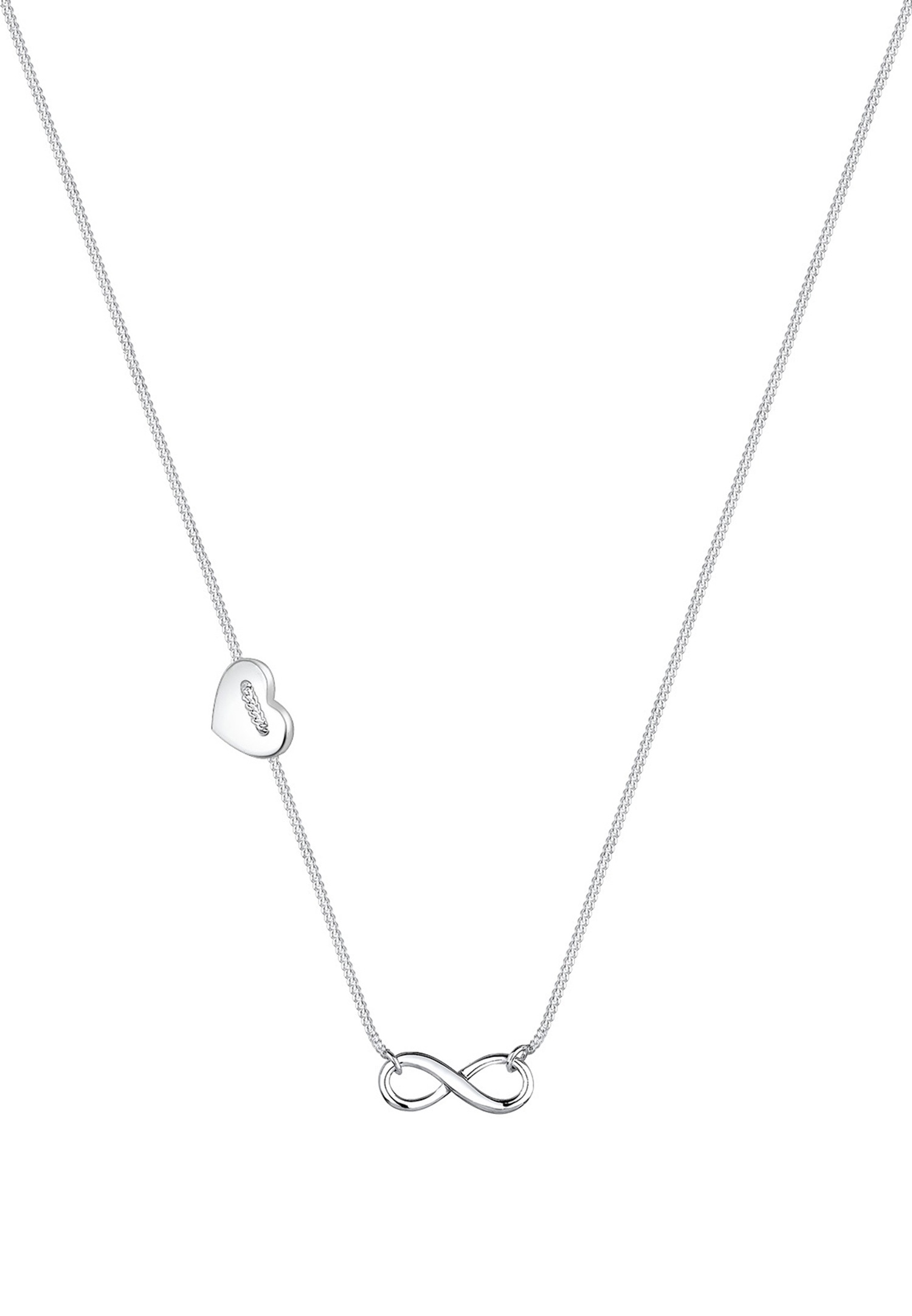 Elli Femmes Pendentif Infinité Cœur Filigrane en Argent Sterling 925
