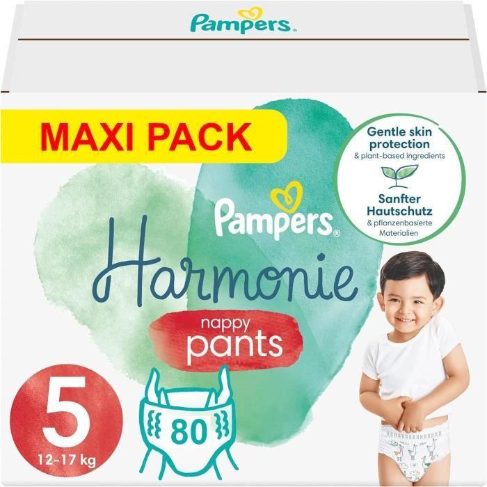 Pampers luierbroekjes maat 5 Harmony luierbroekjes, 80 luiers (12-17 kg)