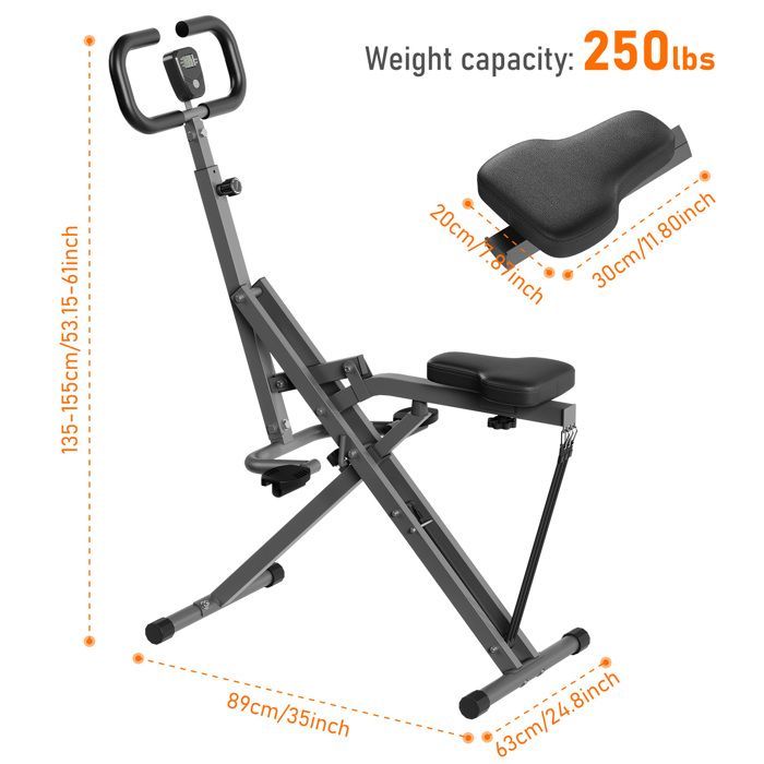 Banco de pesas DRIPEX, máquina de sentadillas, entrenador de asistencia para sentadillas para glúteos y piernas, equipo de fitness, gris