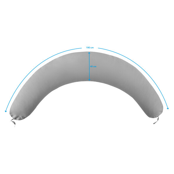 Pernă de alăptare cu husă exterioară, aprox. 190 cm