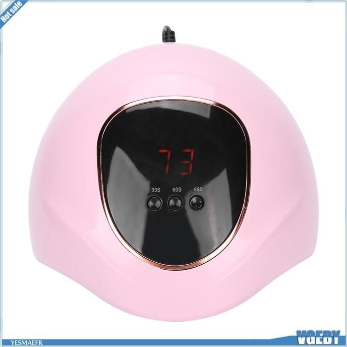 Lámpara de manicura Ashata Nail Art Light 72W, profesional, UV Gel Gel Nail Dryer, lámpara para el hogar, color rosa.