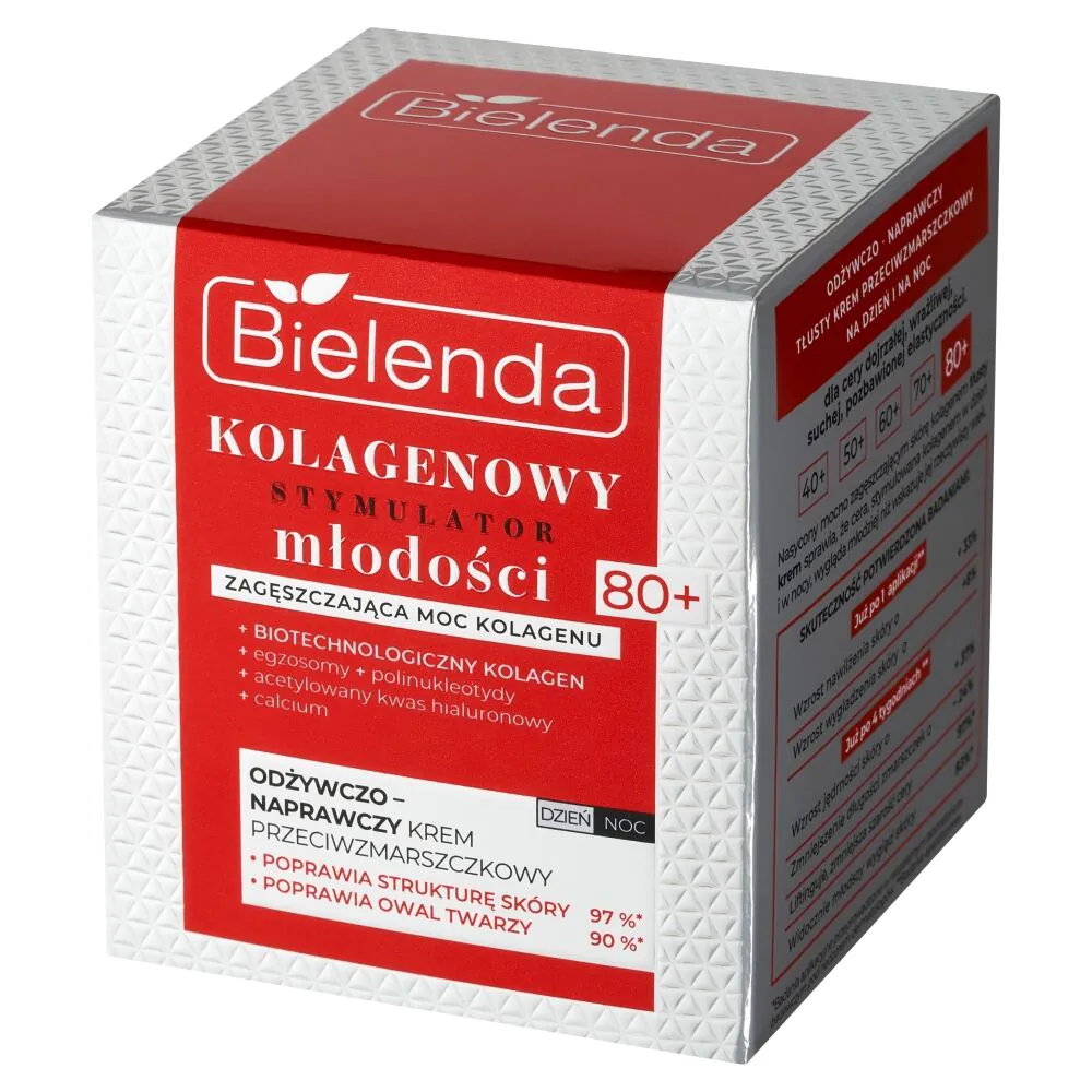 Bielenda Kolagenowy Stymulator Młodości krem odżywczo-naprawczy 80+ dzień/noc