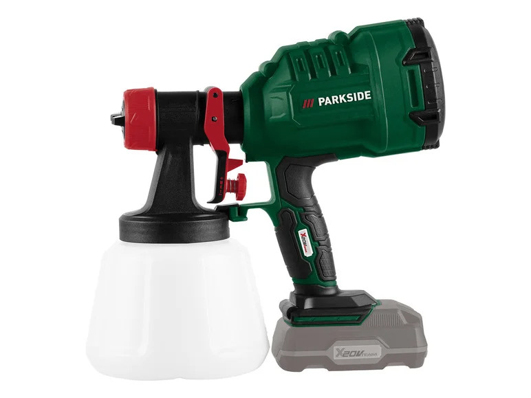 PARKSIDE® maalipistooli ilman PFSA 20-Li C3 -kierrettä, 20 V