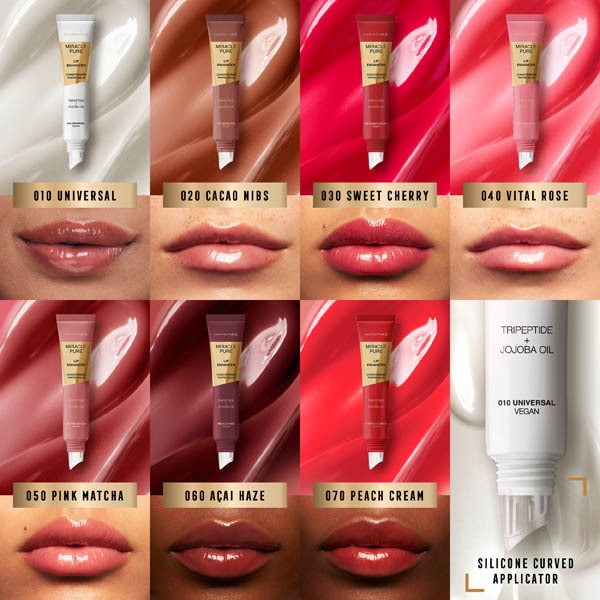 Max Factor Miracle Pure Lip Enhancer Gloss Crema Pesca 12ml