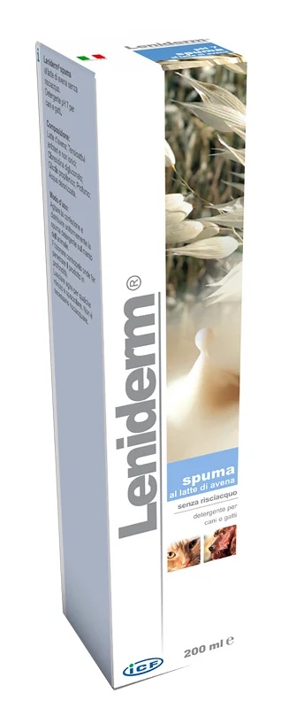 LENIDERM Espuma limpiadora Leniderm 200 ml Higiene para perros y gatos