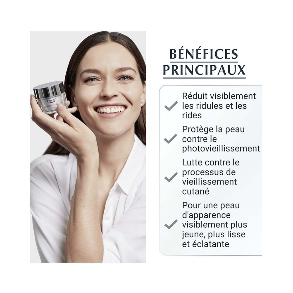 Eucerin HYALURON-FILLER + 3x EFFECT Soin de Jour SPF15 Peau Sèche