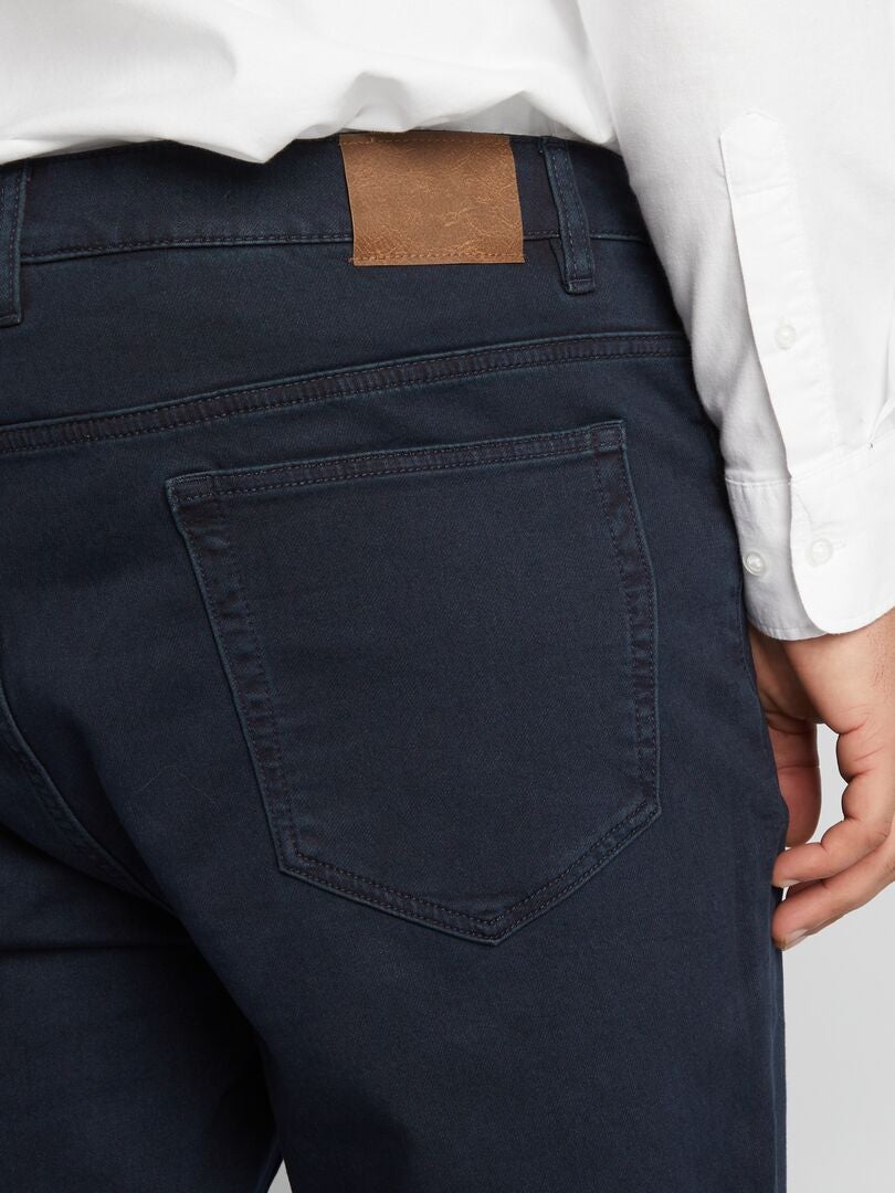 Calça jeans slim de 5 bolsos - L30 - AZUL