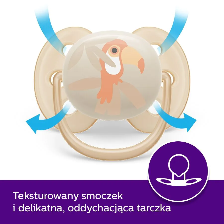 Avent Smoczek Ultra Soft 0-6, neutral