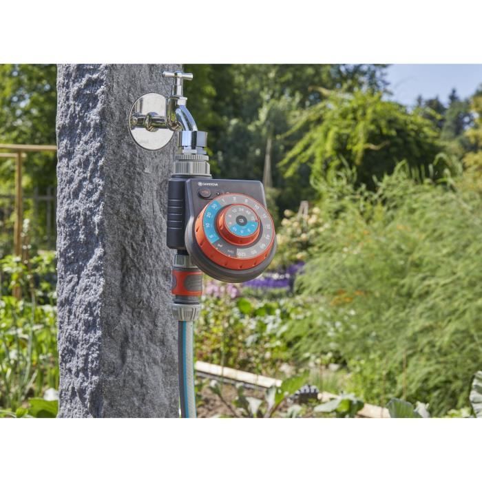 Easy Plus irrigatietimer - GARDENA - Draaiknop - Safe Stop-technologie - Waterbestendig