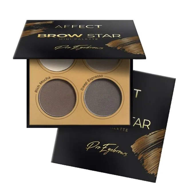 Affect Brow Star Mini paleta cieni prasowanych do brwi