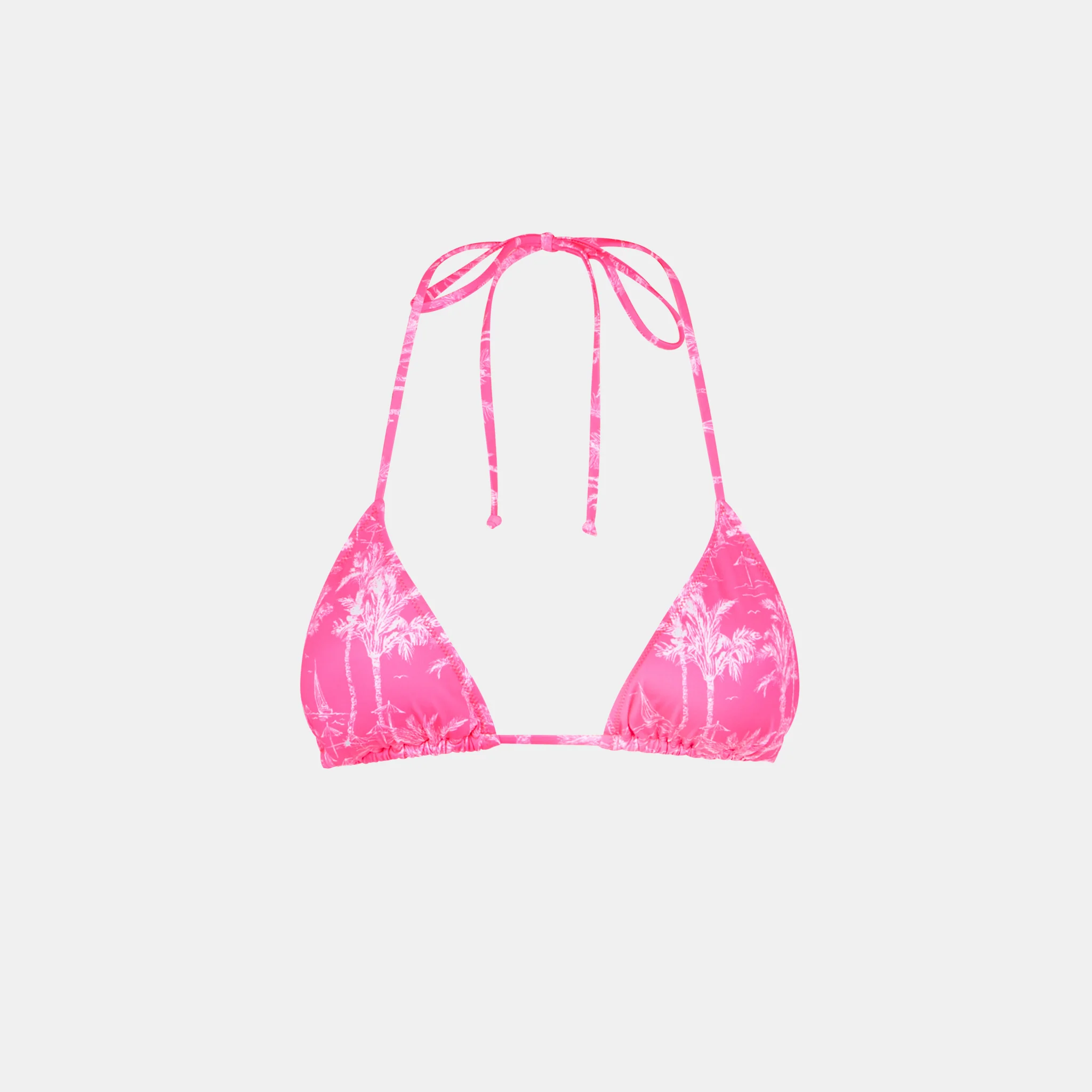 Dames triangelbikinitopje met Jouy canvasprint