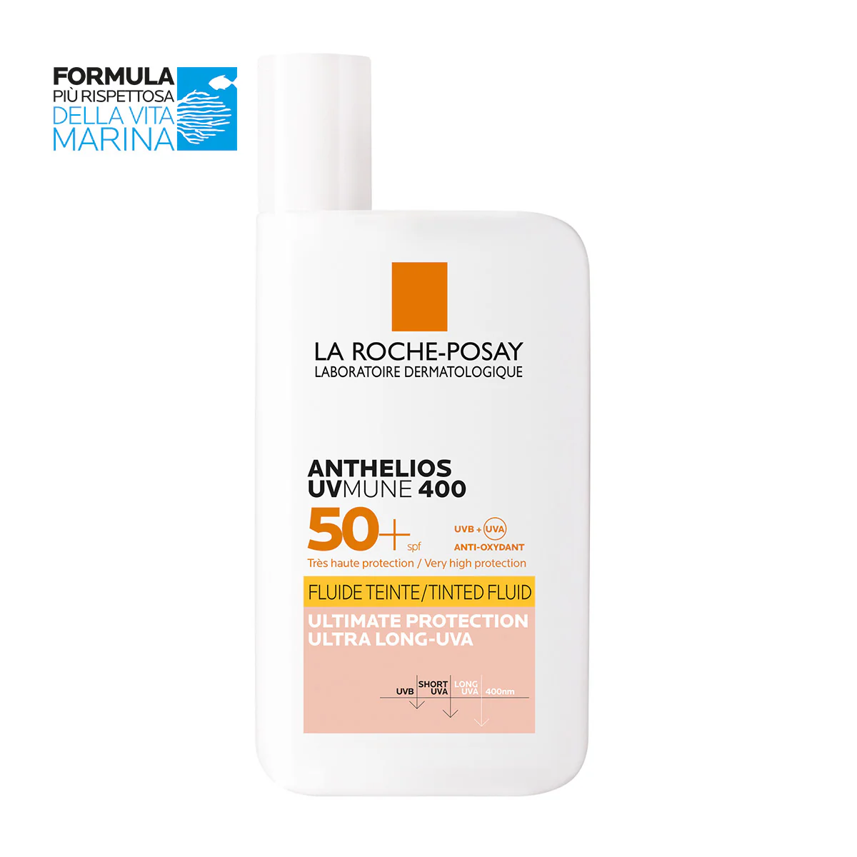 Anthelios UVMune 400 Fluido Invisibile colorato SPF50+ - Solare viso alta prot.