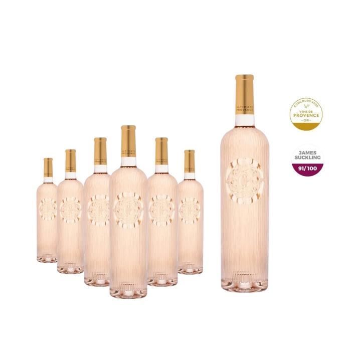 6 botellas + 1 magnum - Up Ultimate 2024 Côtes de Provence - Vino rosado de Provenza - 6 x 75cl + 1 x 150cl