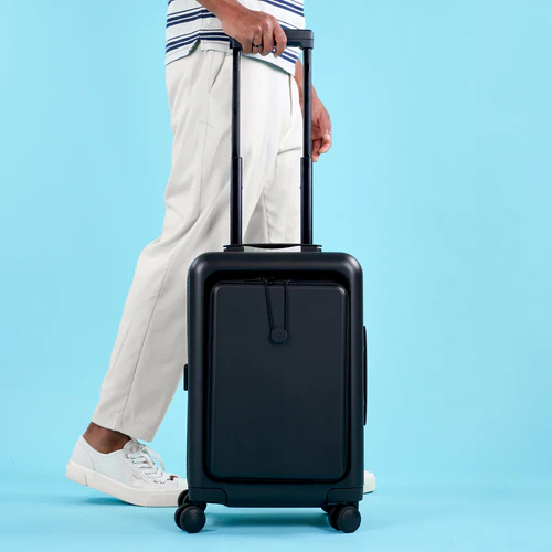 Cabaia ORLY harde koffer met 4 wielen, effen zwart etui