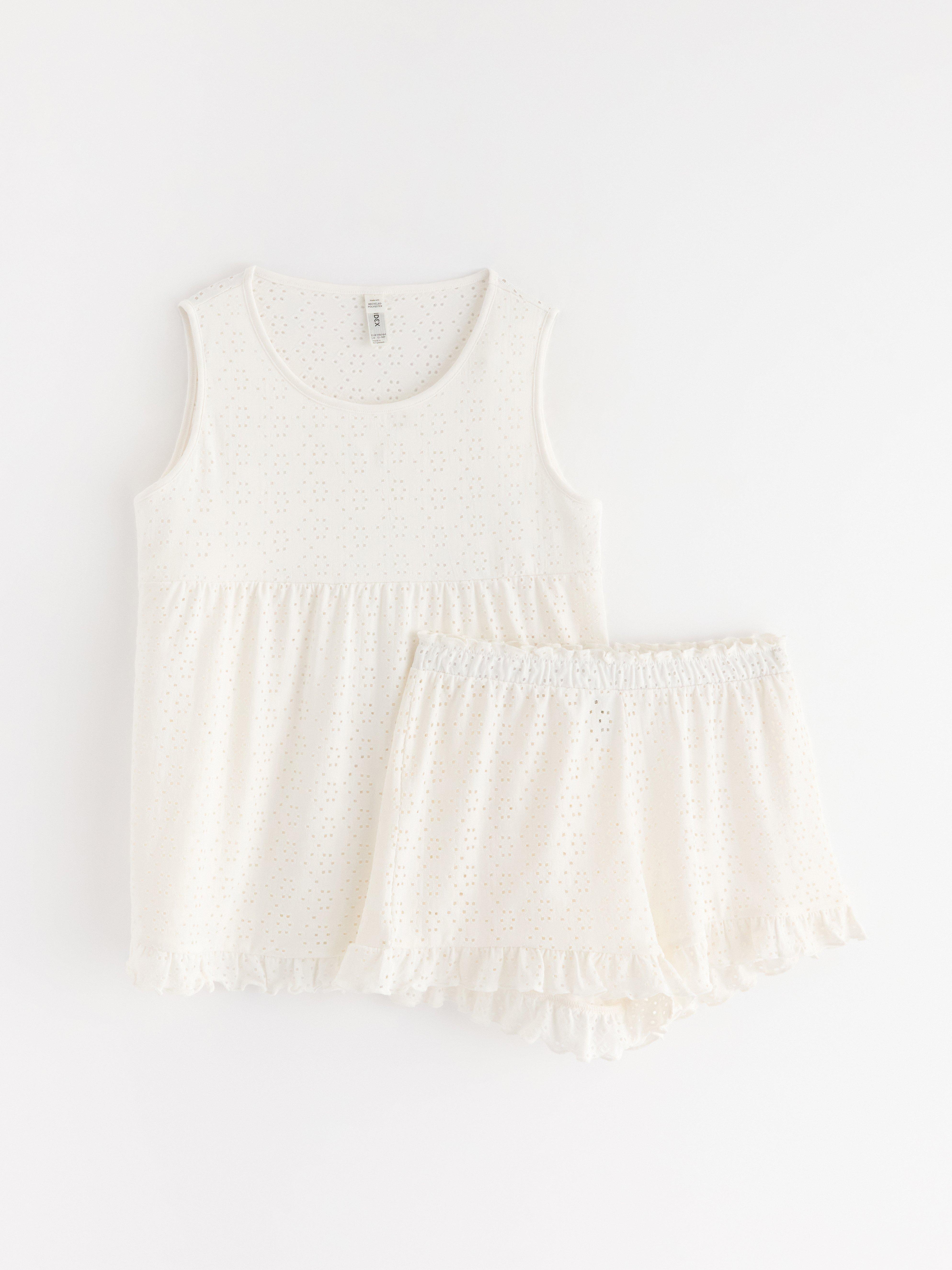 Pyjamasset Off White
