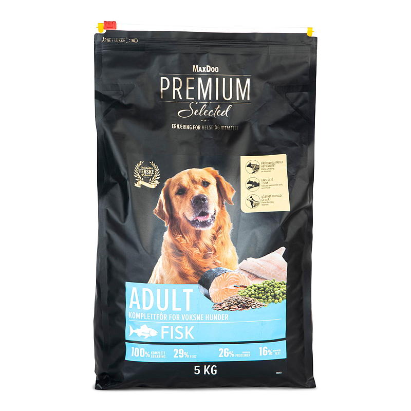 MaxDog Premium Croquettes pour Chiens 5 kg Poisson Sans Céréales MaxDog Premium