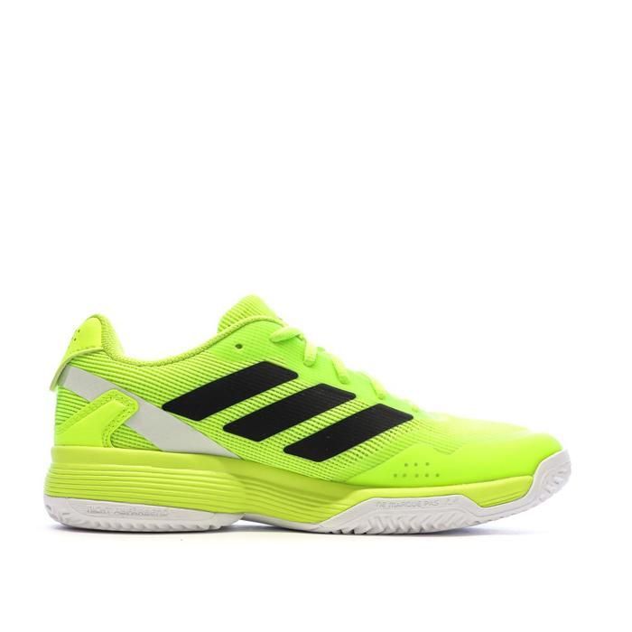 Zapatillas de pádel Adidas Ubersonic de color amarillo fluorescente