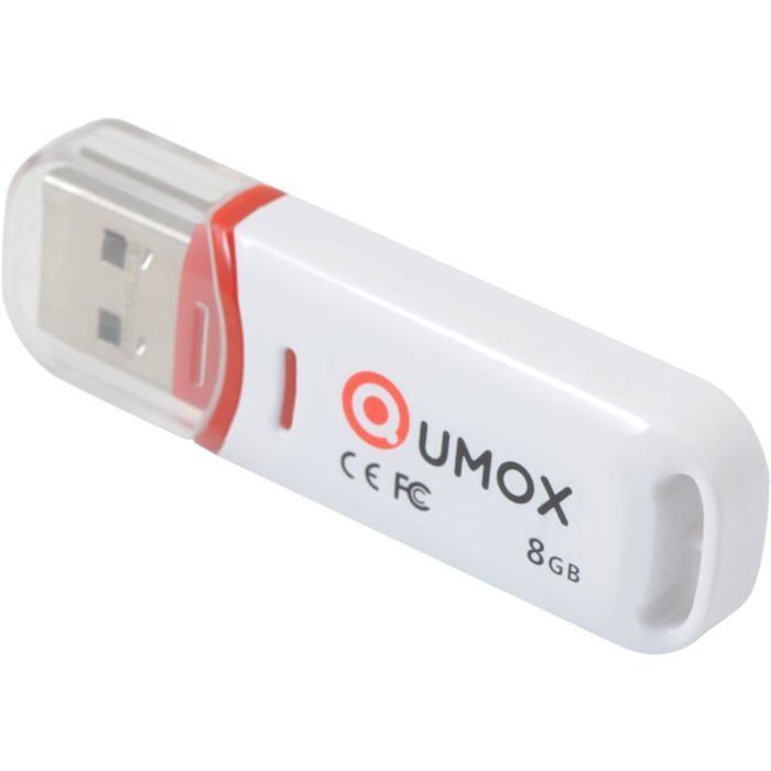 1PCS clé USB 8Go 8Gb Pen Drive USB 2.0 QUMOX Flash Stick Rouge/Blanc