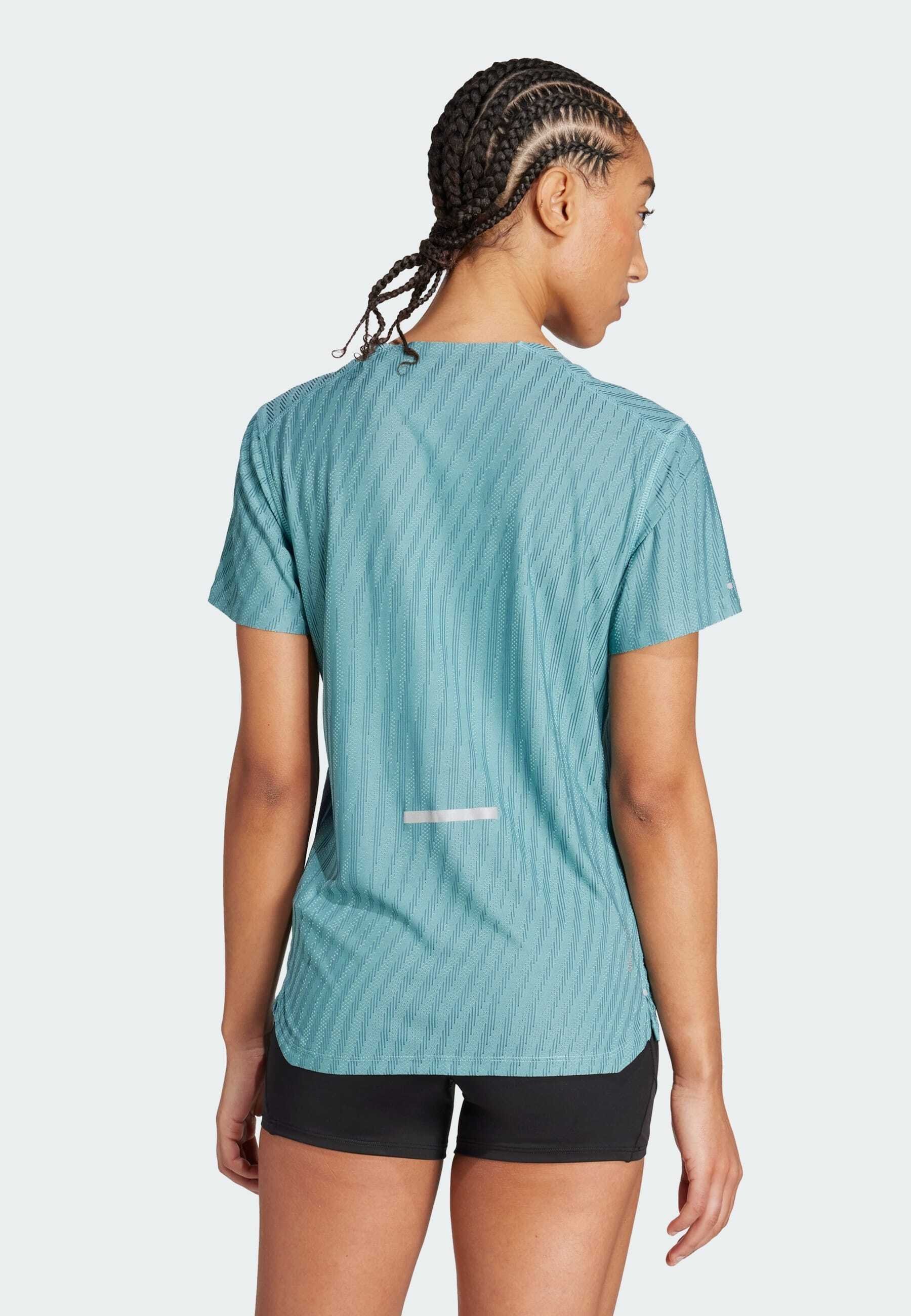 T-shirt de sport adidas Performance - vert menthe/bleu sarcelle d'occasion