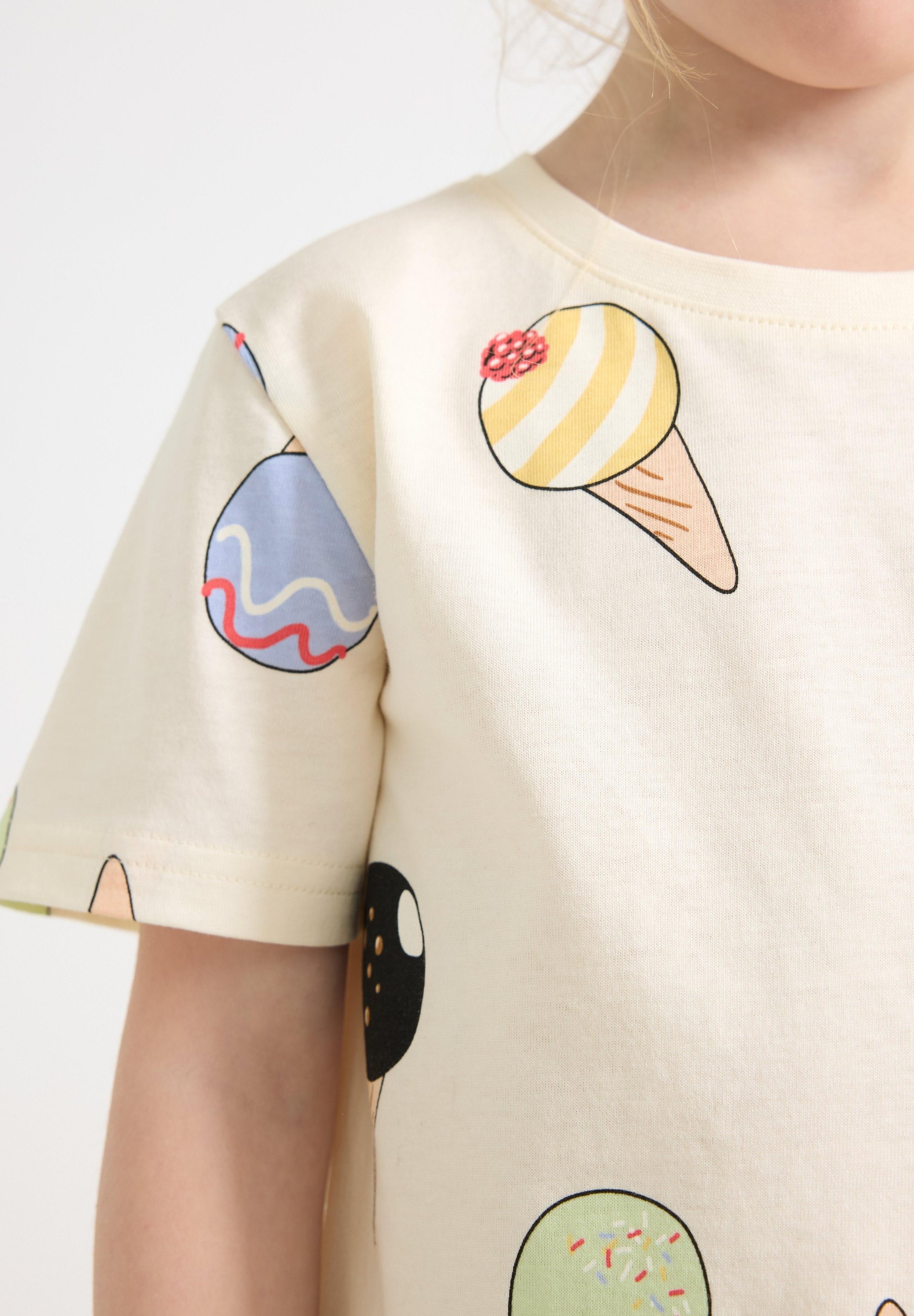 Lindex TEE SET - Ensemble pyjama - blanc