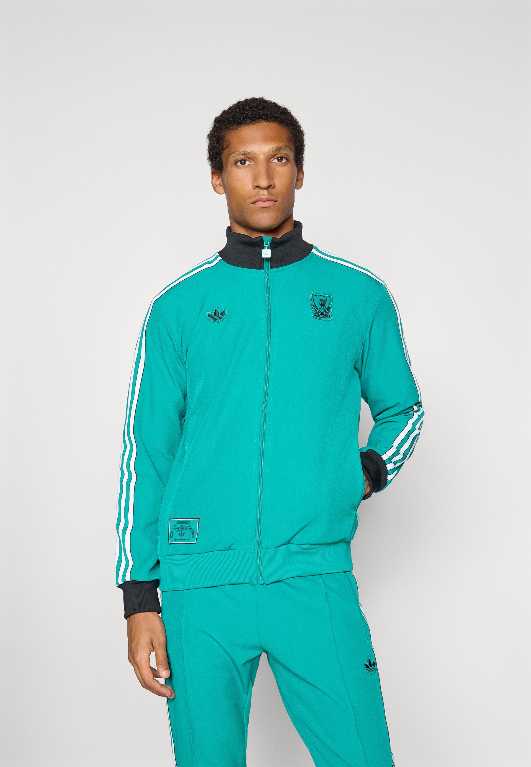 Giacca sportiva adidas Originals LIVERPOOL FC ICON - Abbigliamento da club - verde mare