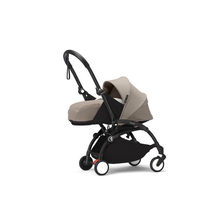STOKKE - Poussette Yoyo 3 Pack 0 Et 6 Taupe Cadre Noir