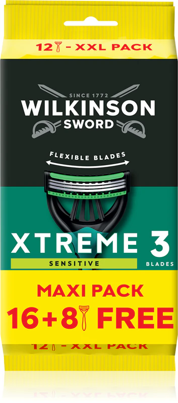 Wilkinson Sword Xtreme 3 Sensitive scheerapparaat + reserve scheerkoppen