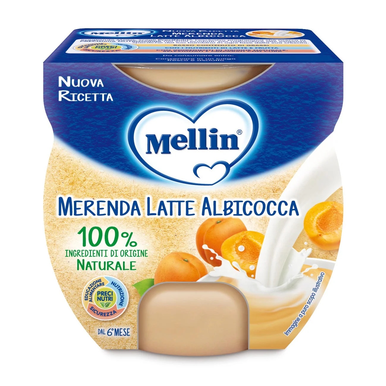 MELLIN Mellin Abrikozenmelksnack 2 x 100 g