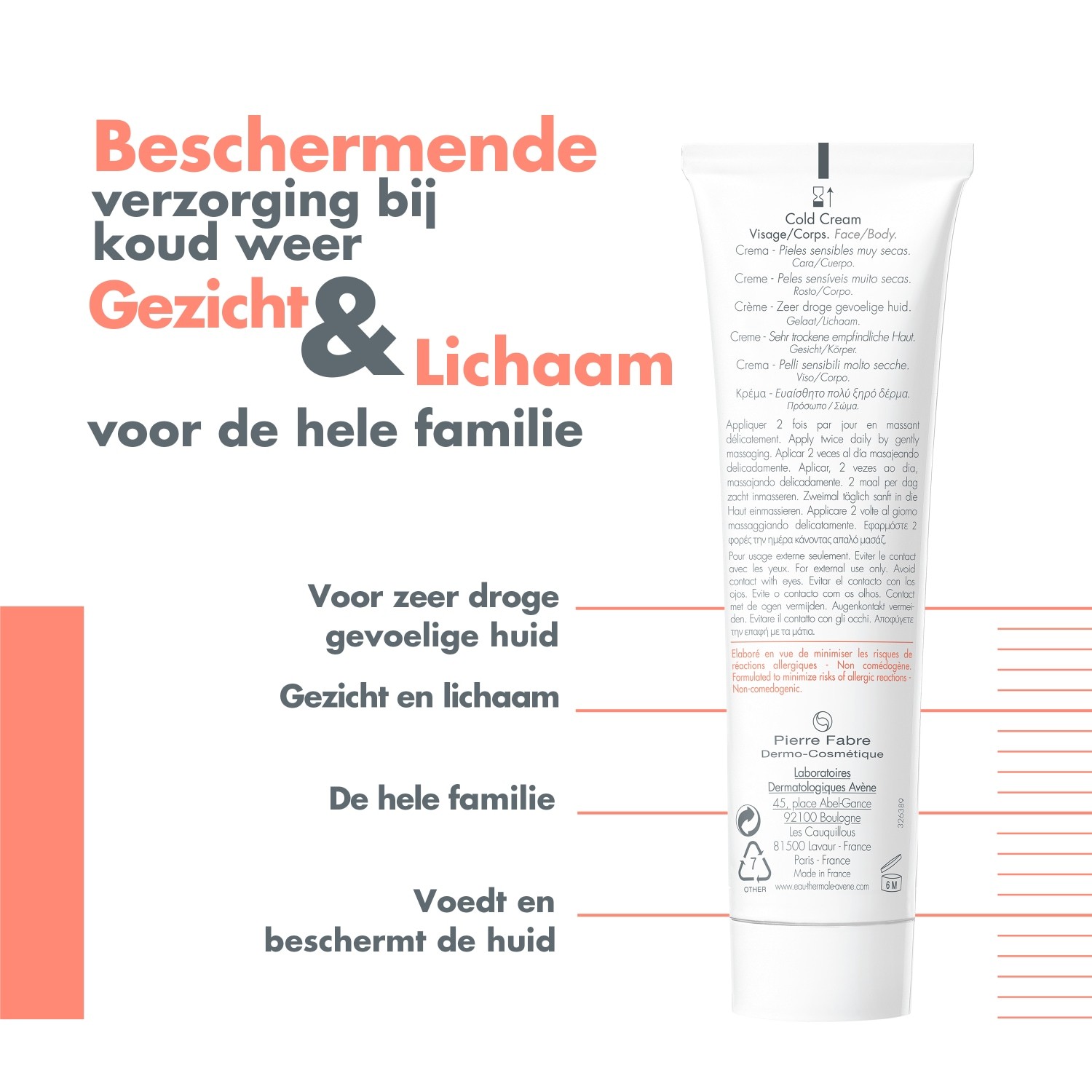 Avène Cold Cream krém na tvár - 40 ml