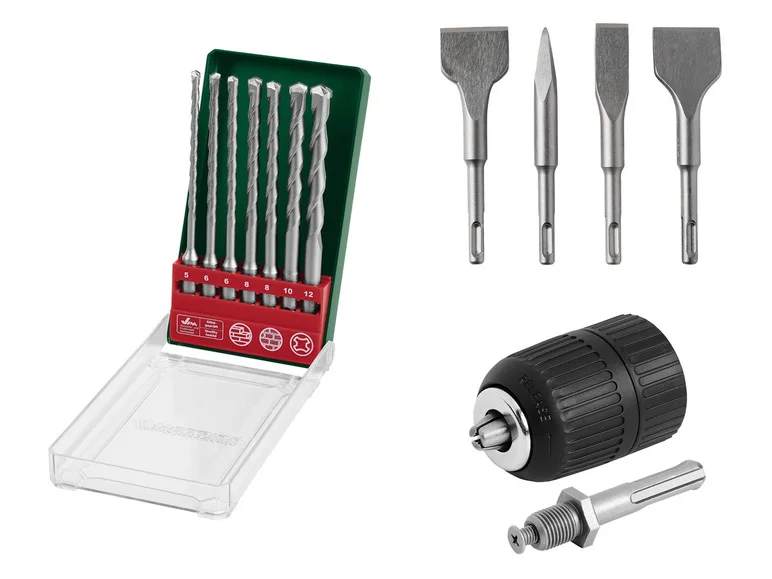 PARKSIDE® SDS-smurt borhammer med kort meisel og hurtigkobling
