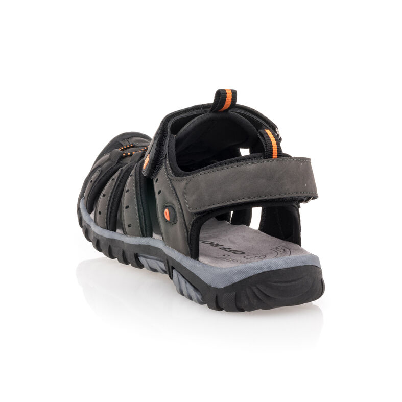 Sandálias masculinas cinza / Sapatos de bico aberto