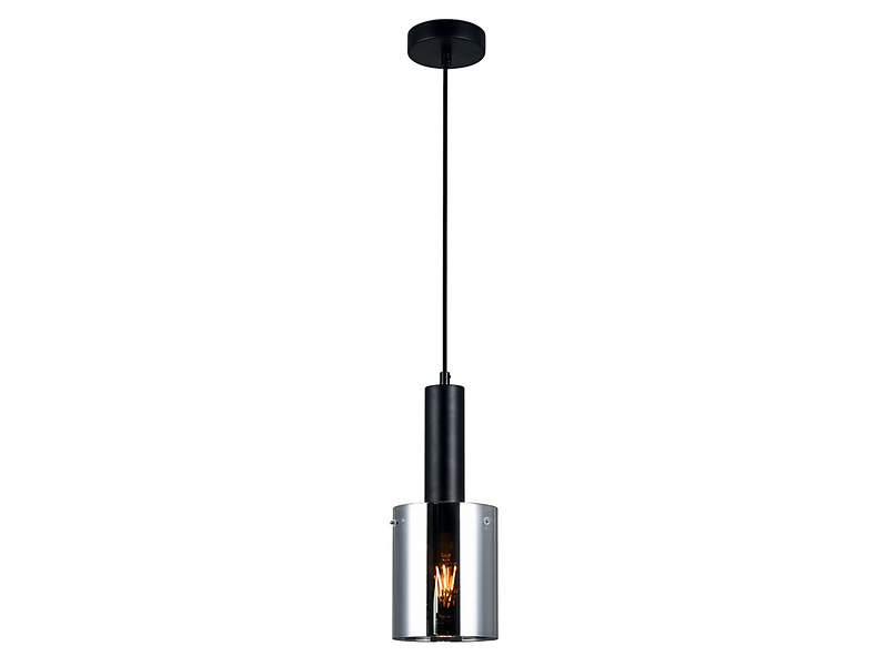 Lampa wisząca Sardo stalowa srebrna