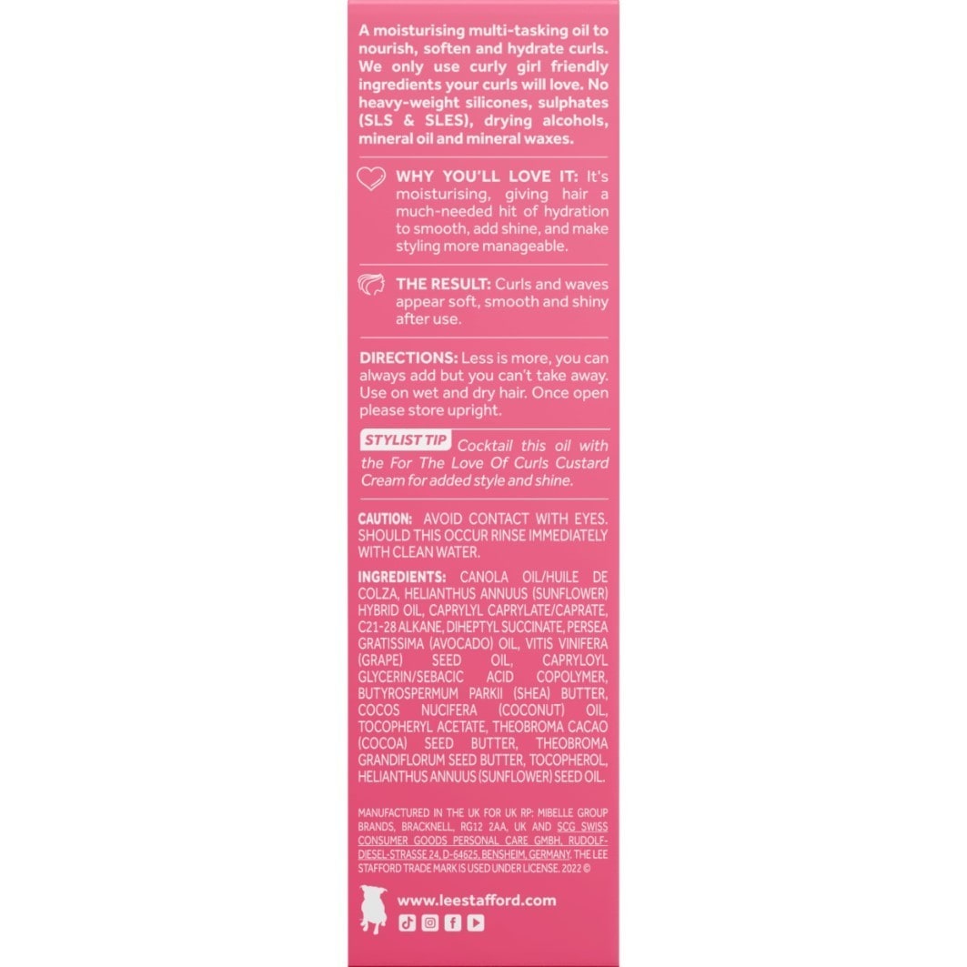 Lee Stafford Hårolie, Tæmmer Frizz Glansolie - 50 ml