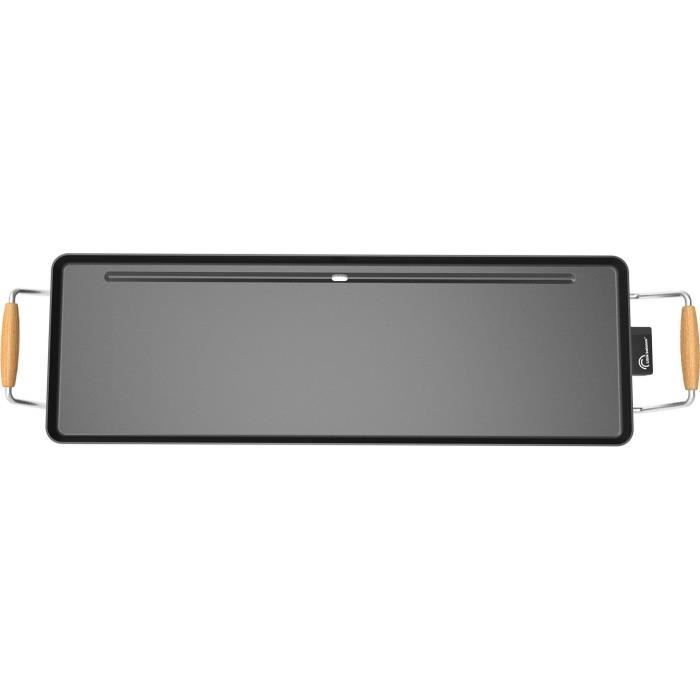 Plancha électrique LITTLE BALANCE - Wood 70 - Surface cuisson 70x23cm - Revêtement anti-adhésif sans PFAS - 1800W