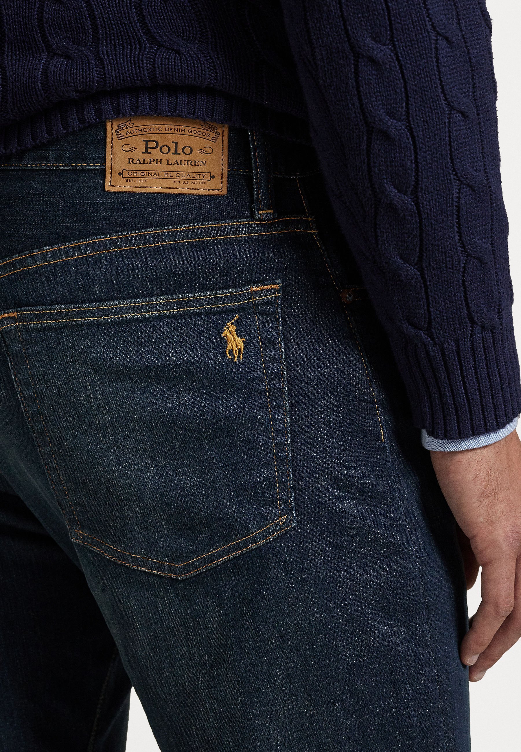 Polo Ralph Lauren Big & Tall HAMPTON RELAXED STRAIGHT POLO PONY JEAN - Jeans a gamba dritta - murphy