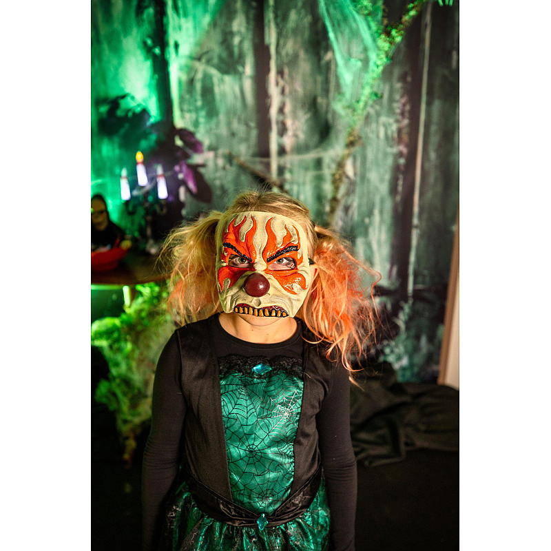 Halloween-Kostüm für 4-6 Jahre, grüne Hexe