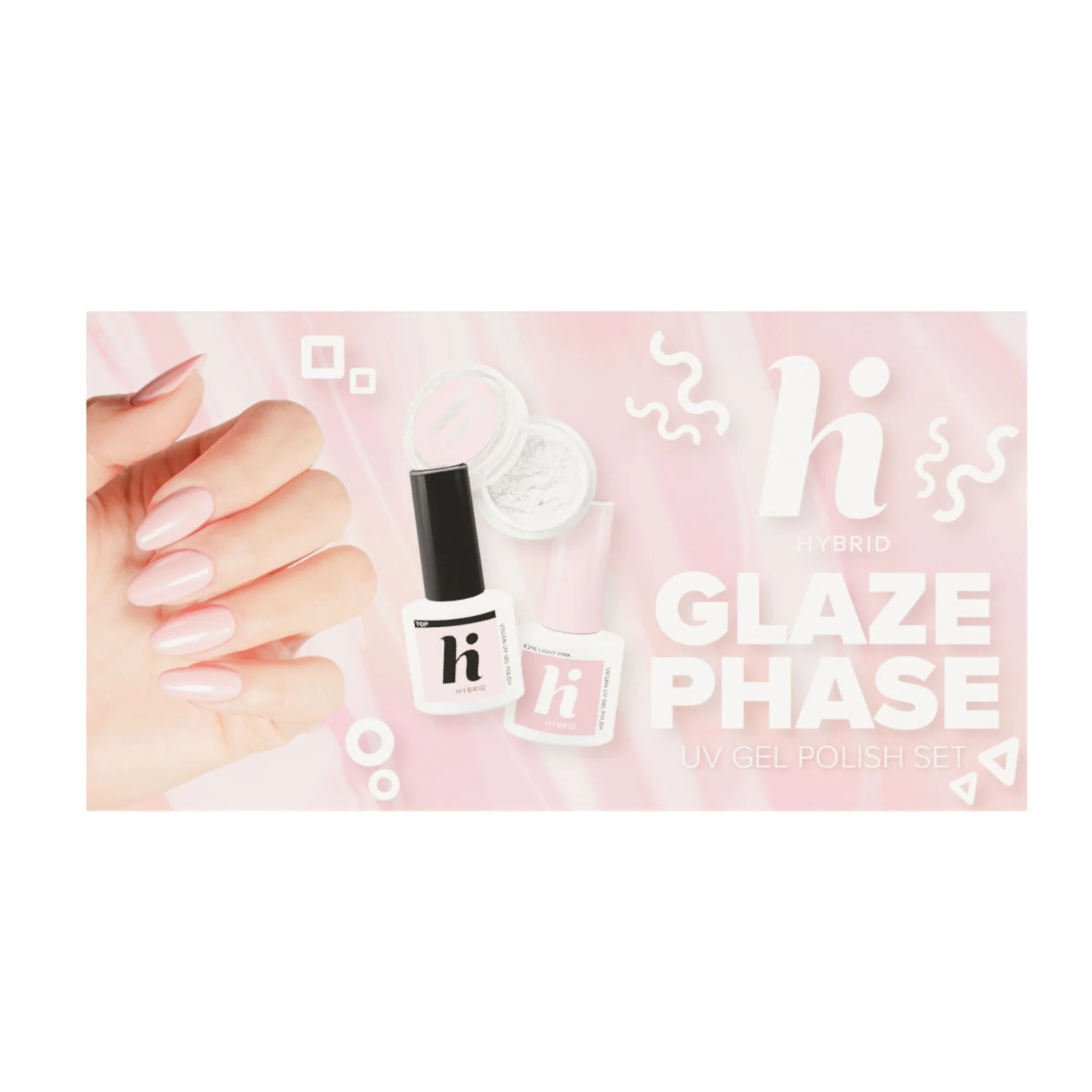 UV Gel Polish GLAZE PHASE Set - Cofanetto Make Up