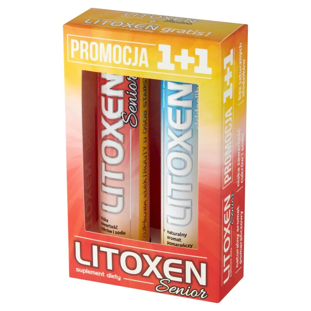 Litoxen Senior, Zestaw 20 + 20 Tabletek Musujących