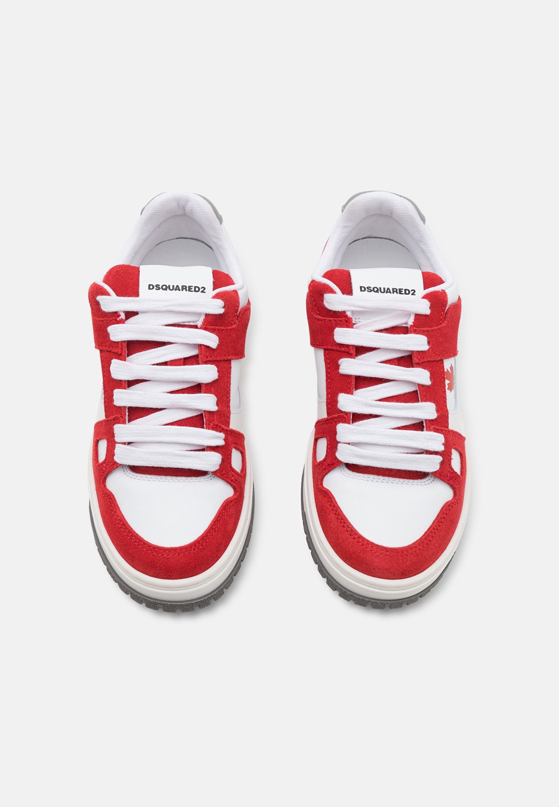Dsquared2 UNISEX - Skateschoenen - wit/rood/grijs