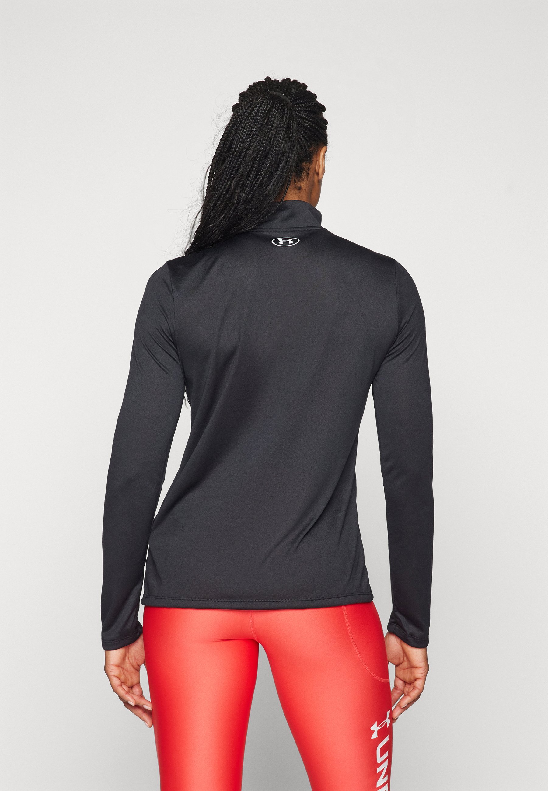 Under Armour TECH 1/2 ZIP SOLID - Pikkade varrukatega pluus - must/valge