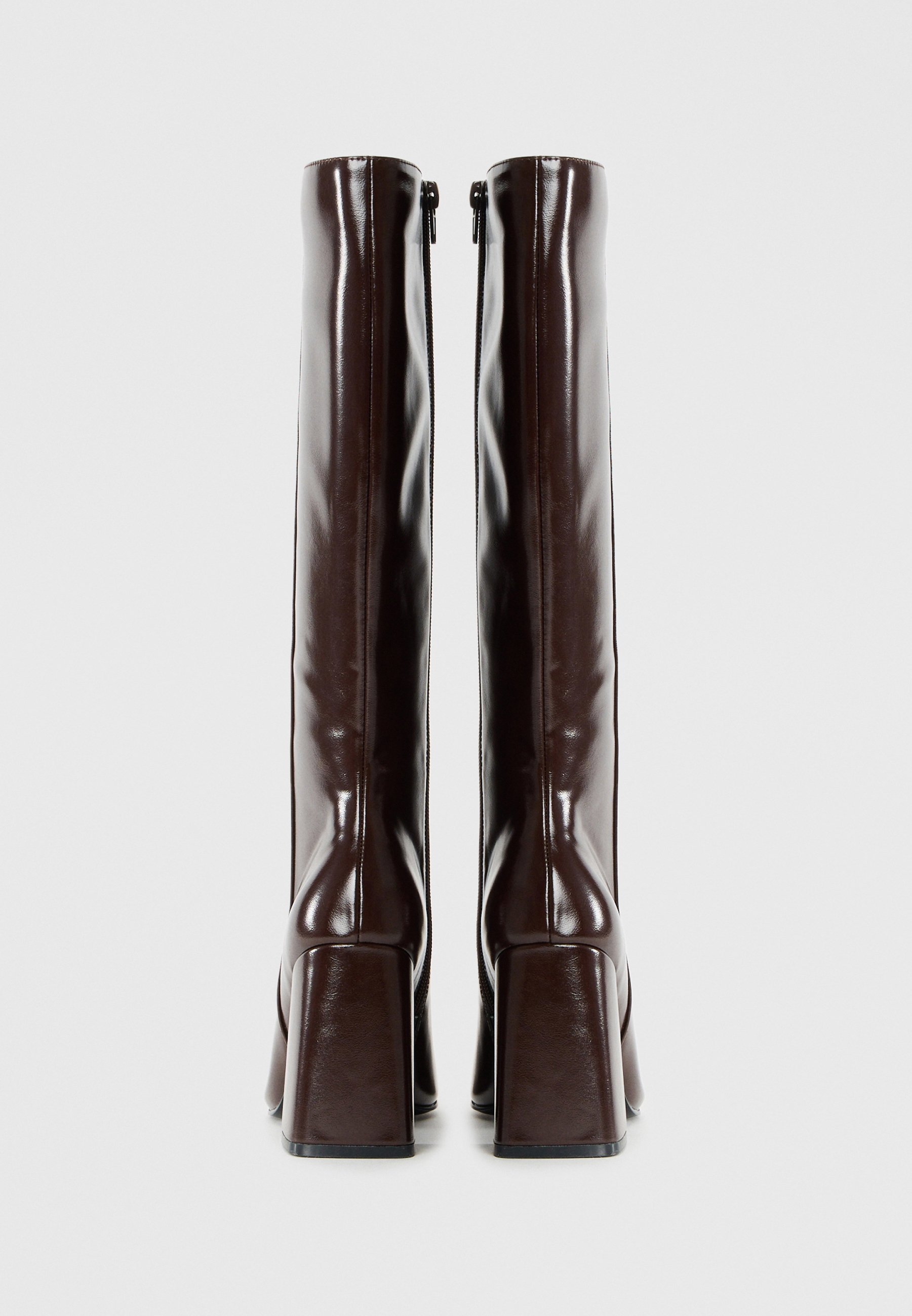 Even&Odd Stiefeletten mit hohem Absatz – dunkelbraun