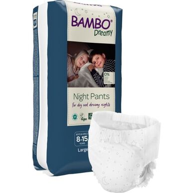 Bambo Nature Dreamy L 8-15 år Babybleier for nattbruk 10 stk. 10 stk.