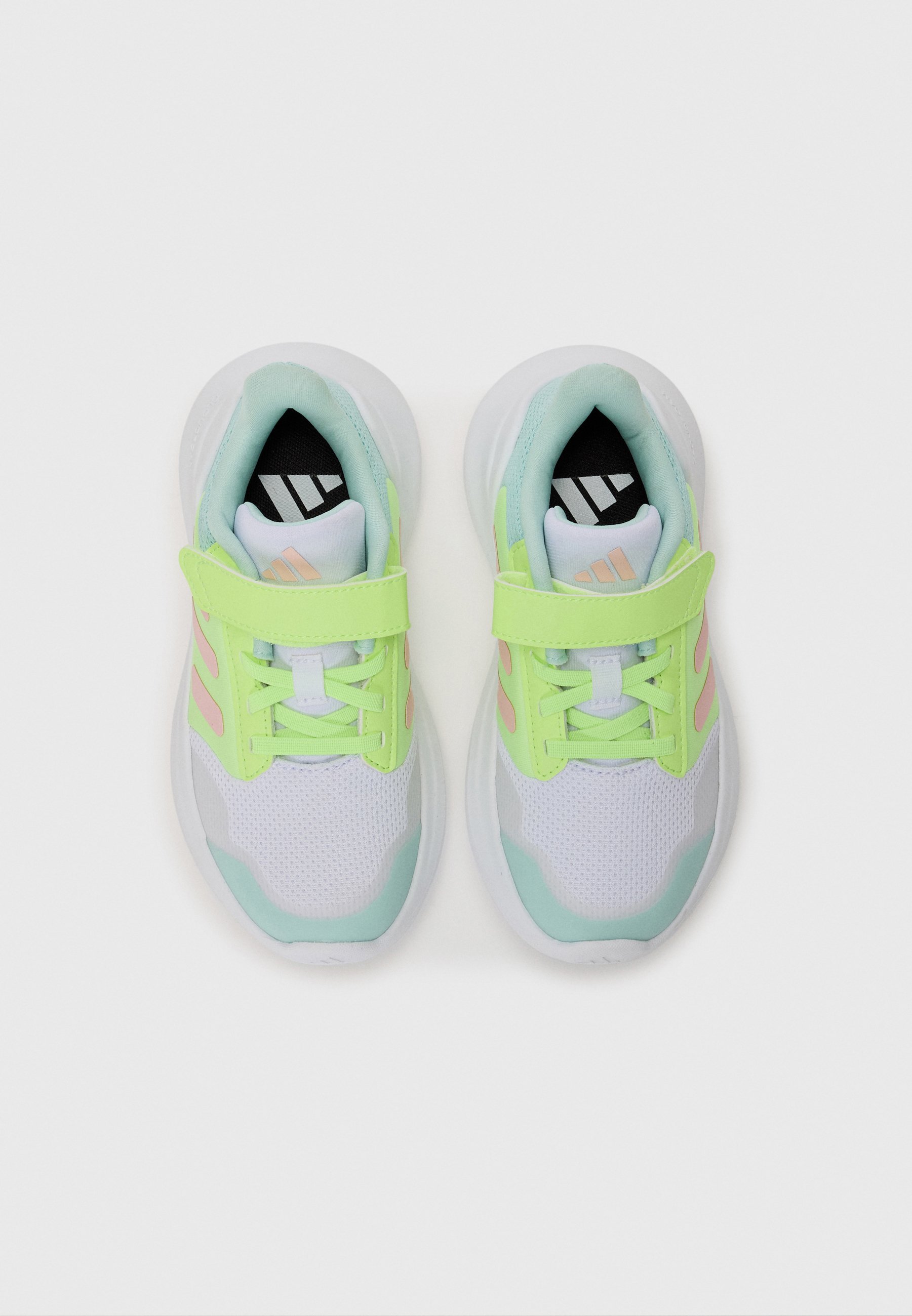 adidas Performance TENSAUR - Straßenlaufschuhe - weiß/hellrosa/gelb
