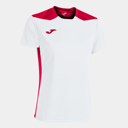 Camiseta Manga Corta Joma Championship Vi Blanco Rojo