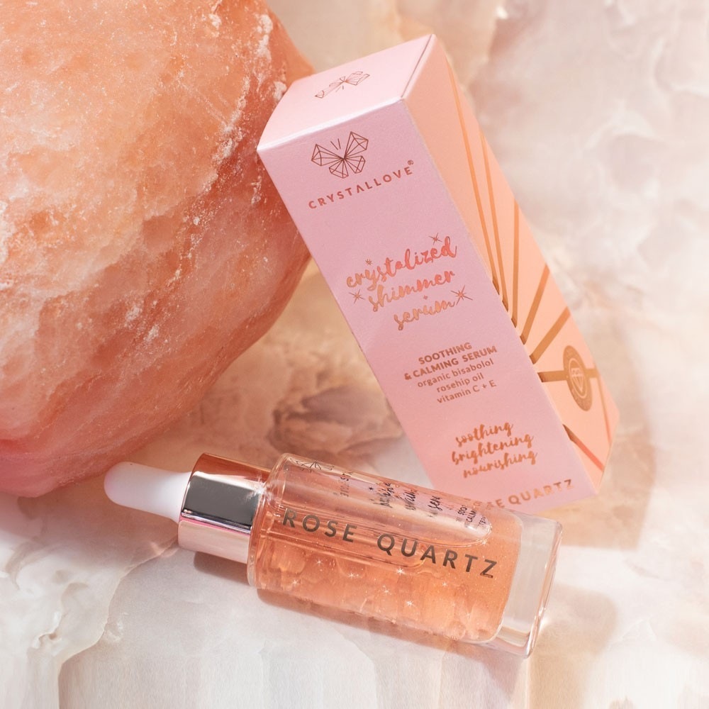 Crystallove mitrinošais serums ar rožu kvarca mirdzumu - 30 ml