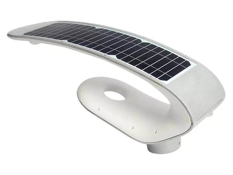 Lampa solarna VT-130W LED 4000K aluminiowa srebrna